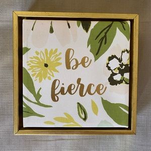 Target Opalhouse Gold Square Wall Art “be fierce”